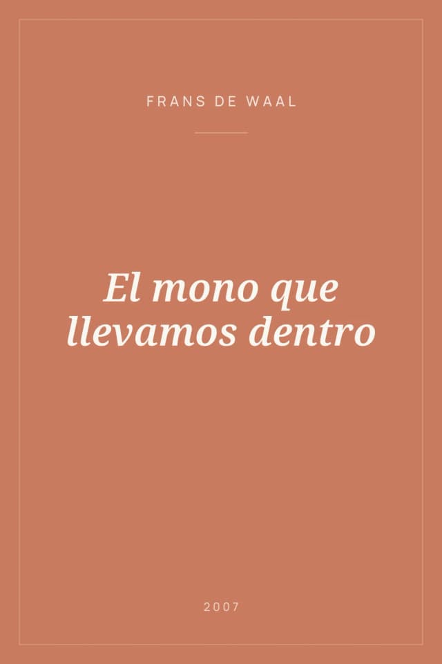 Portada de El mono que llevamos dentro