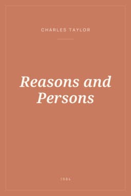 Portada de Reasons and Persons