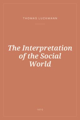 Portada de The Interpretation of the Social World