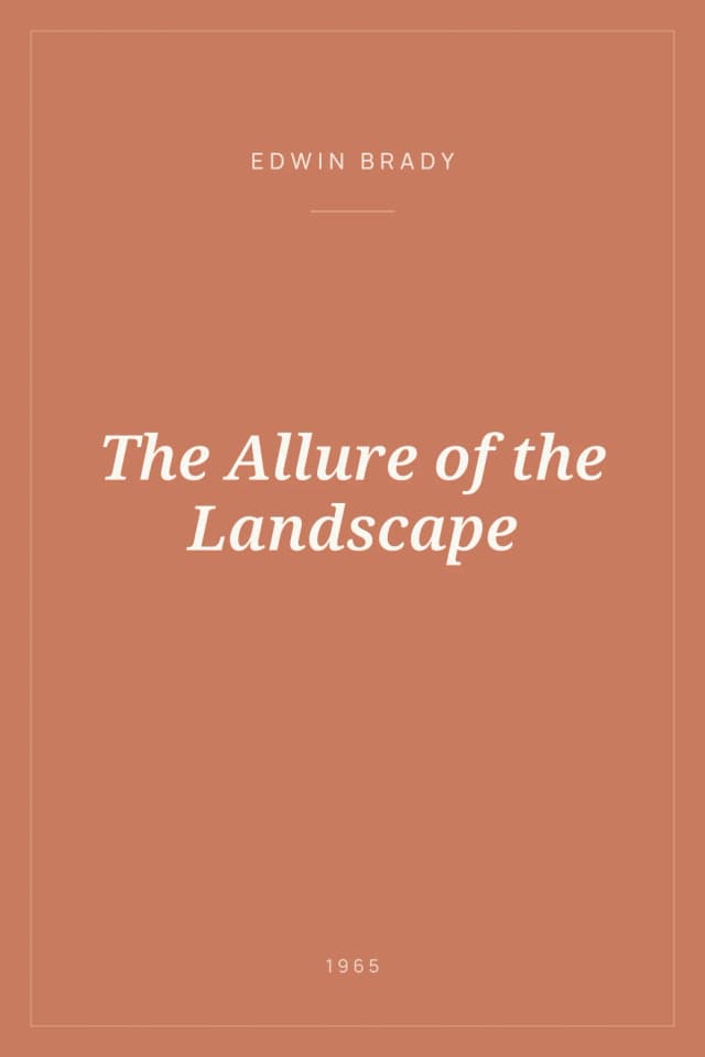 Portada de The Allure of the Landscape