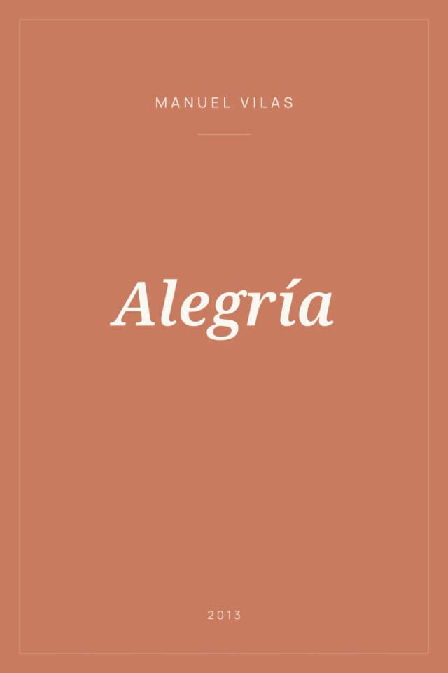 Portada de Alegría