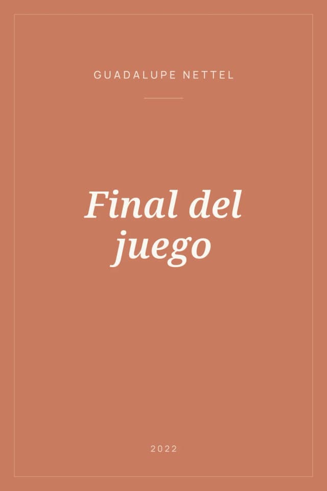 Portada de Final del juego