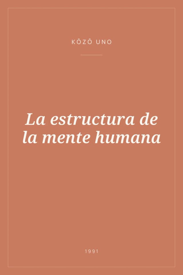 Portada de La estructura de la mente humana