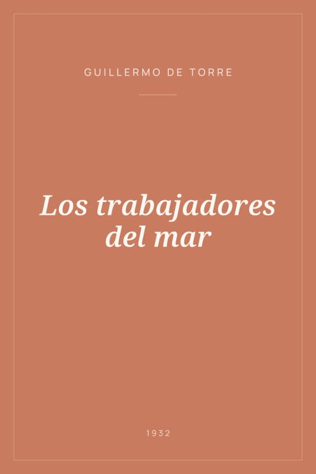 Portada de Los trabajadores del mar
