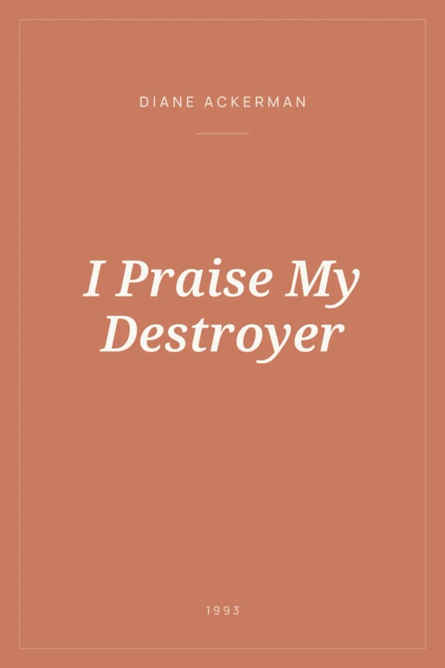 Portada de I Praise My Destroyer