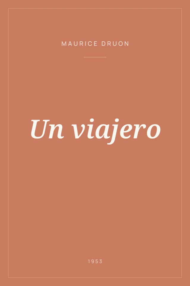 Portada de Un viajero