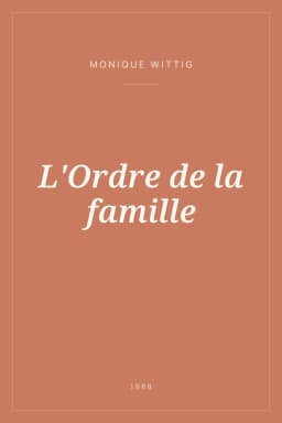 Portada de L'Ordre de la famille