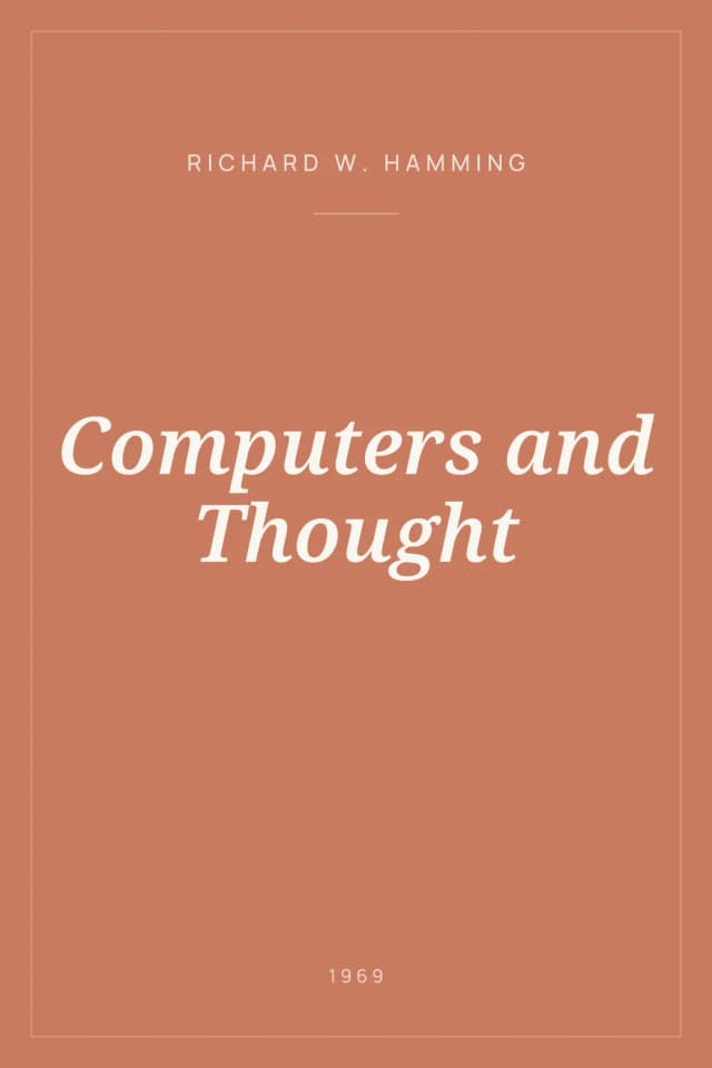 Portada de Computers and Thought