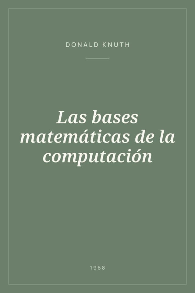 Portada de Las bases matemáticas de la computación