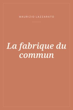 Portada de La fabrique du commun
