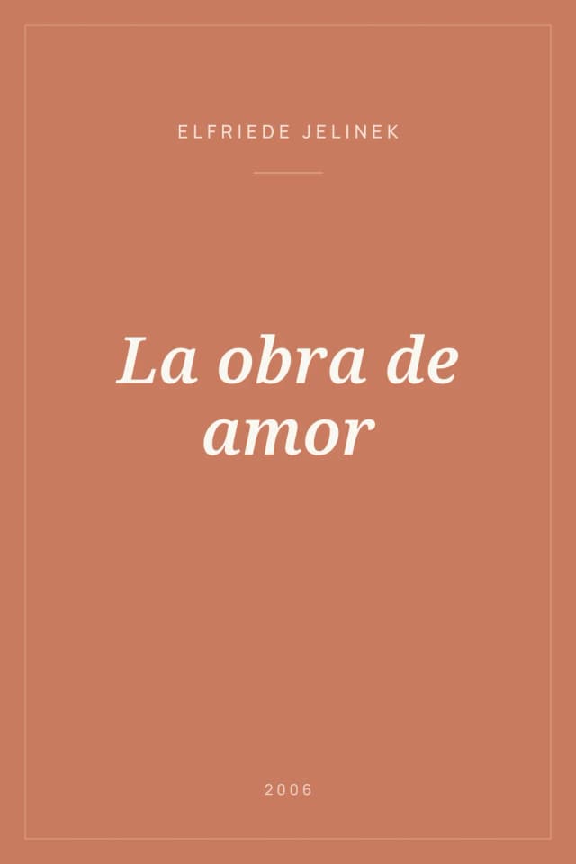 Portada de La obra de amor