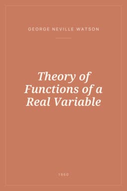 Portada de Theory of Functions of a Real Variable