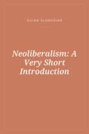 Portada de Neoliberalism: A Very Short Introduction