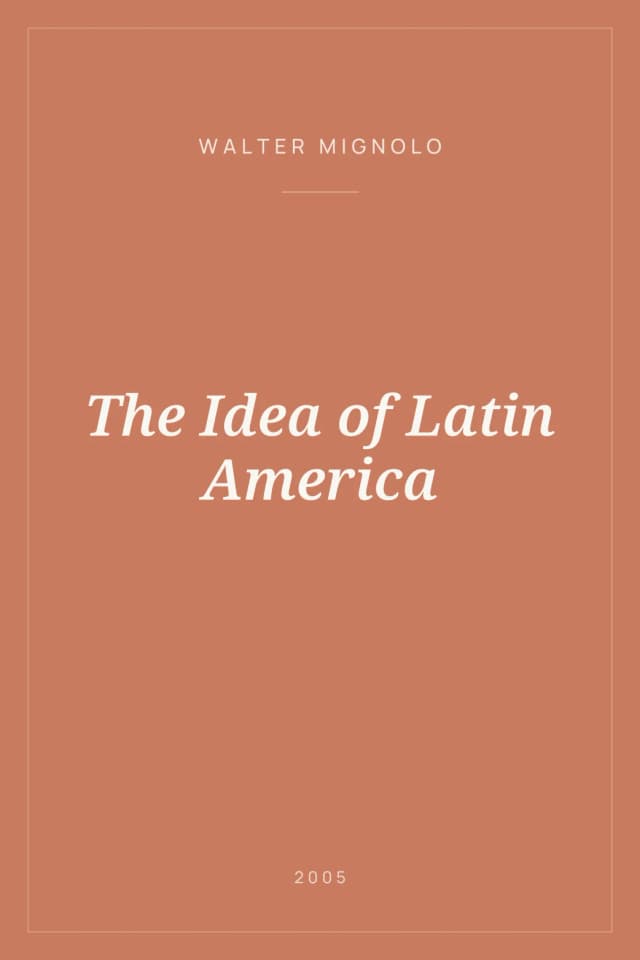 Portada de The Idea of Latin America