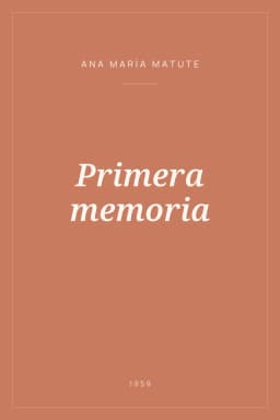 Portada de Primera memoria