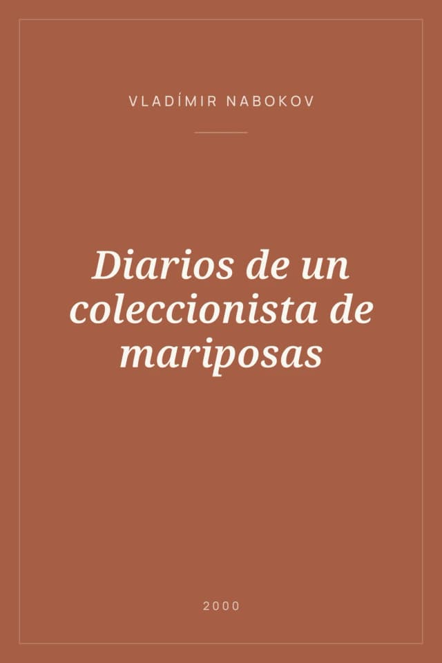 Portada de Diarios de un coleccionista de mariposas