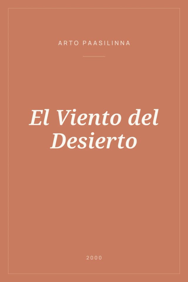 Portada de El Viento del Desierto