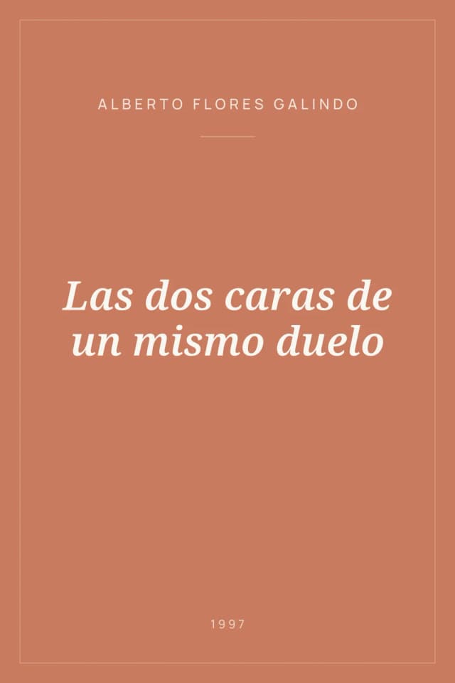 Portada de Las dos caras de un mismo duelo