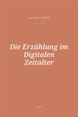 Portada de Die Erzählung im Digitalen Zeitalter