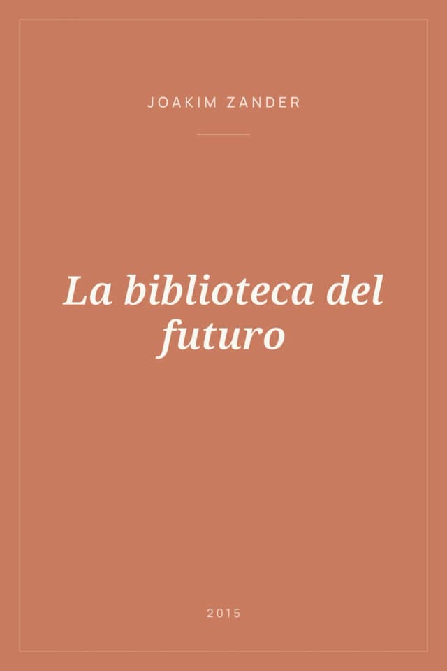 Portada de La biblioteca del futuro