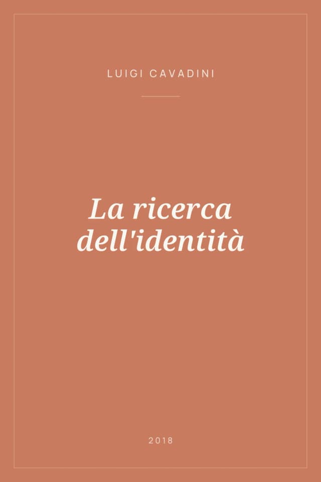 Portada de La ricerca dell'identità