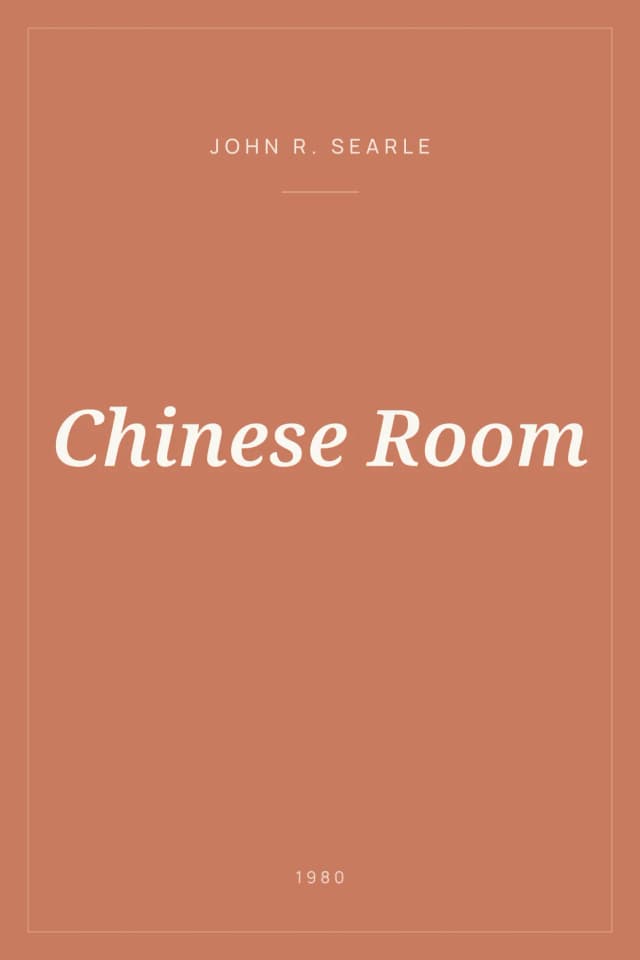 Portada de Chinese Room