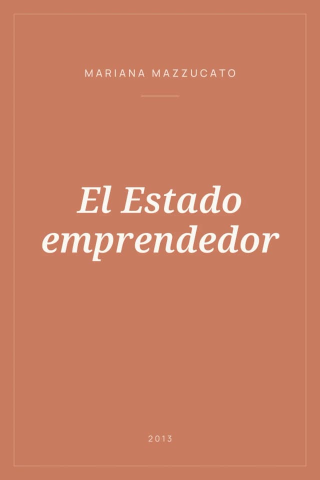 Portada de El Estado emprendedor