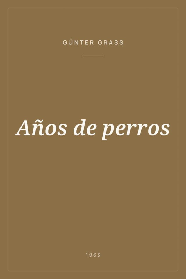 Portada de Años de perros