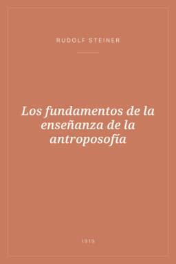 Portada de Los fundamentos de la enseñanza de la antroposofía