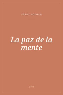 Portada de La paz de la mente