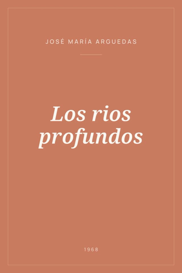 Portada de Los rios profundos