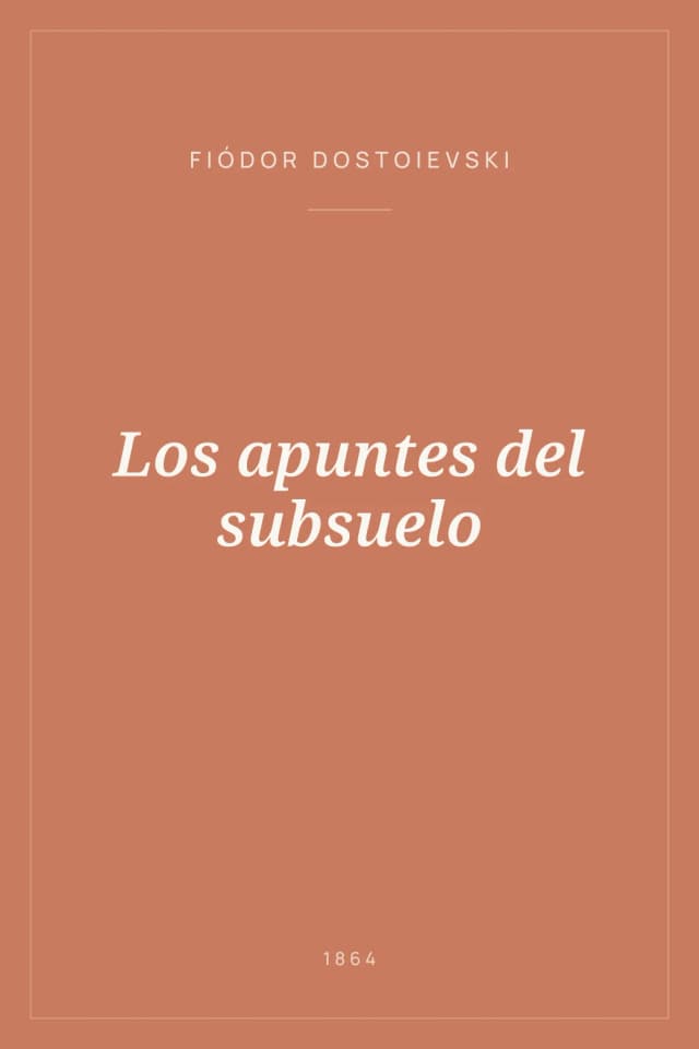 Portada de Los apuntes del subsuelo