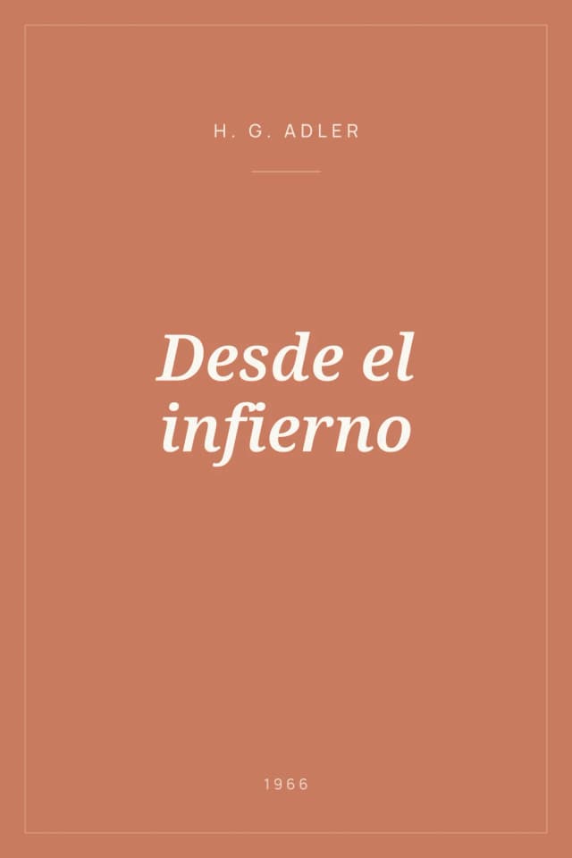 Portada de Desde el infierno
