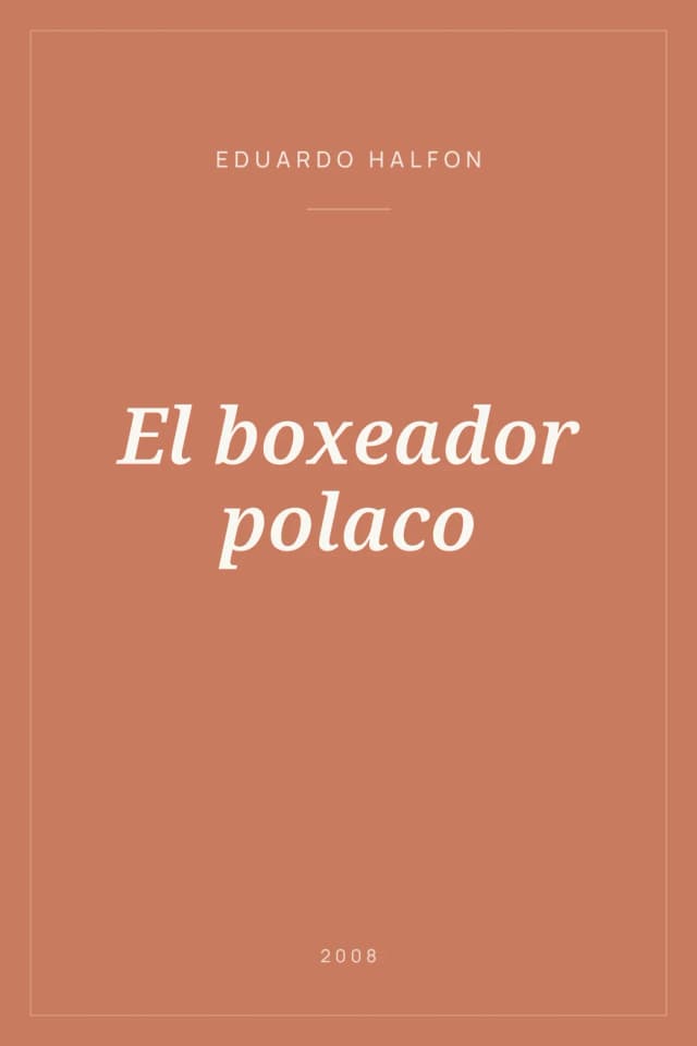 Portada de El boxeador polaco