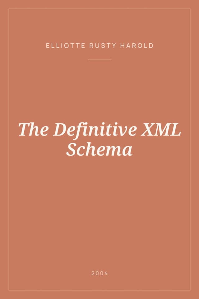 Portada de The Definitive XML Schema