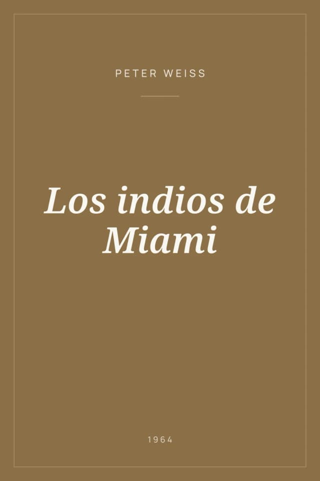Portada de Los indios de Miami