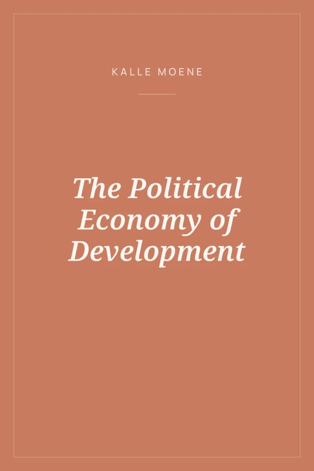 Portada de The Political Economy of Development