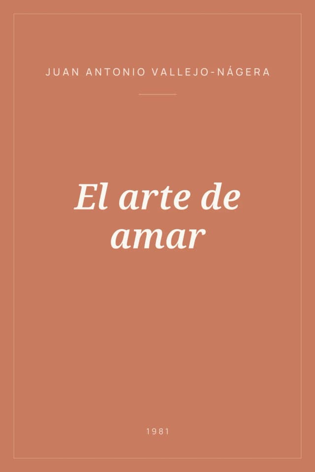 Portada de El arte de amar