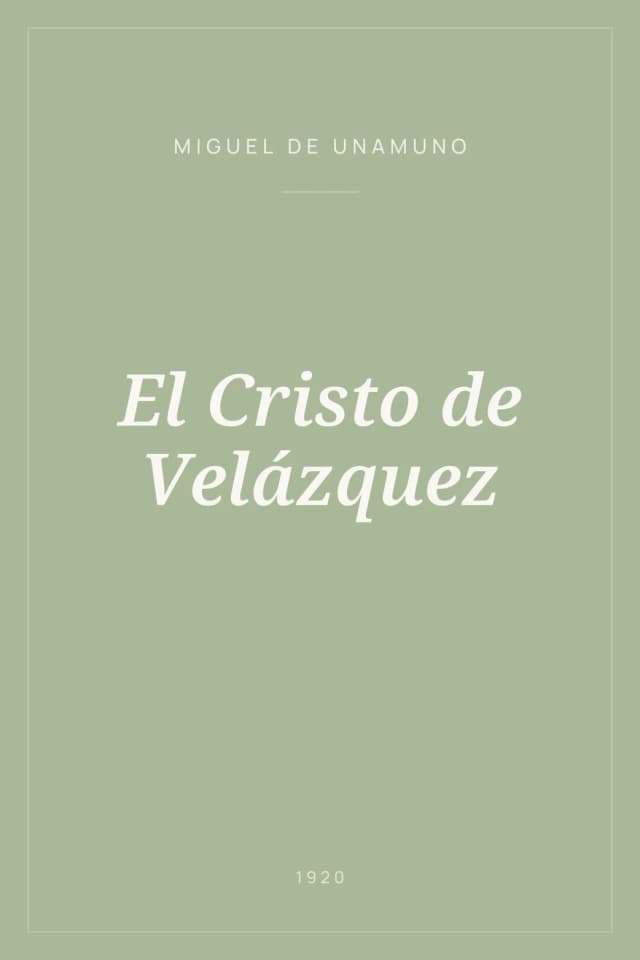 Portada de El Cristo de Velázquez