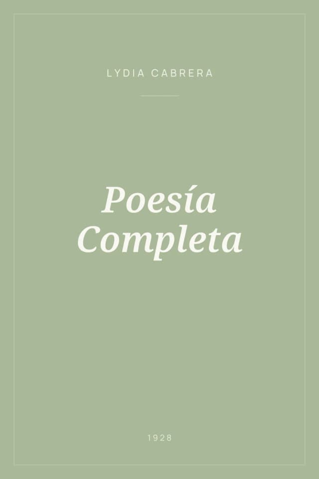 Portada de Poesía Completa