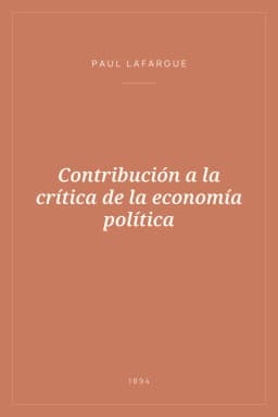 Portada de Contribución a la crítica de la economía política