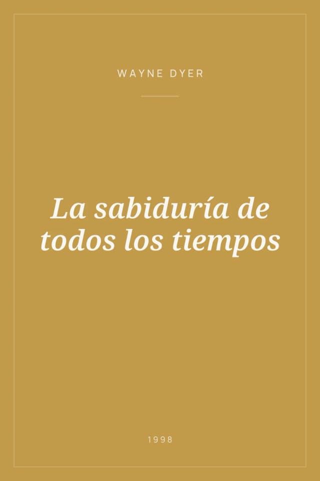 Portada de La sabiduría de todos los tiempos
