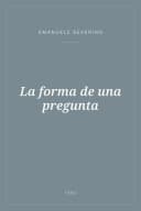 Portada de La forma de una pregunta