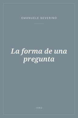 Portada de La forma de una pregunta