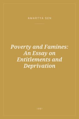 Portada de Poverty and Famines: An Essay on Entitlements and Deprivation