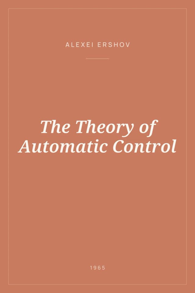 Portada de The Theory of Automatic Control