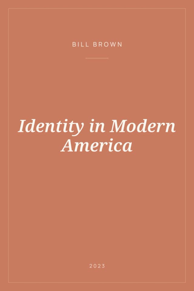 Portada de Identity in Modern America