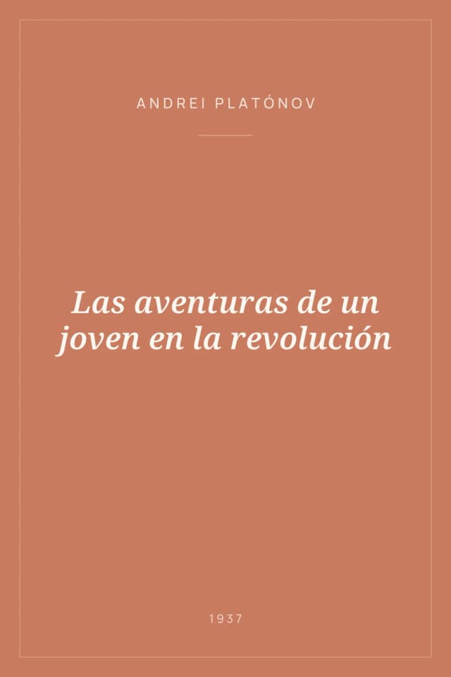 Portada de Las aventuras de un joven en la revolución