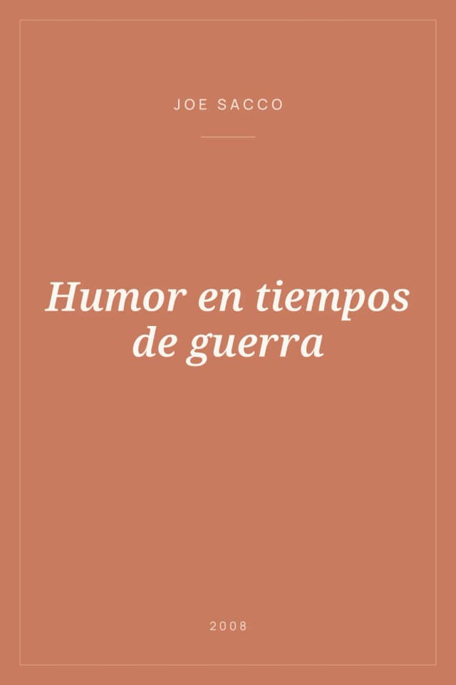 Portada de Humor en tiempos de guerra