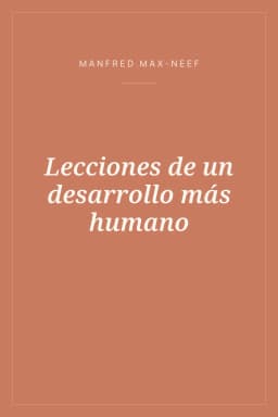 Portada de Lecciones de un desarrollo más humano
